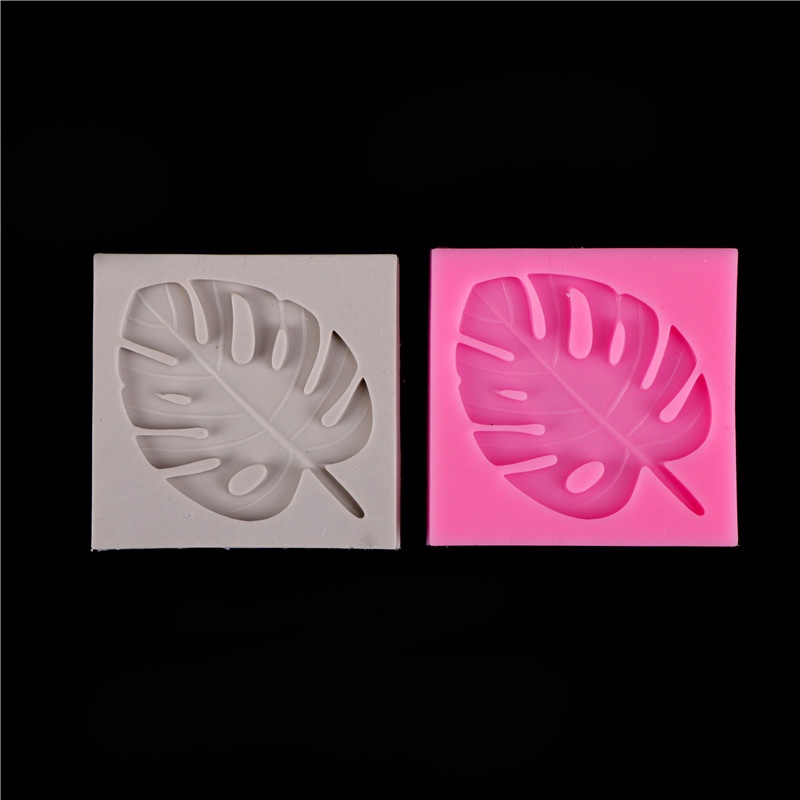 1 Khuôn Silicone Làm Bánh Hình Rùa / Lá Thời Trang DIY