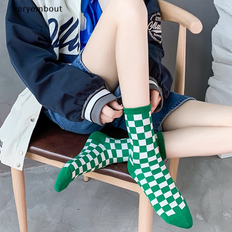 Vớ Cotton Thể Thao Họa Tiết Kẻ Sọc Màu Xanh Dương Dễ Phối Đồ Thời Trang Cho Nữ