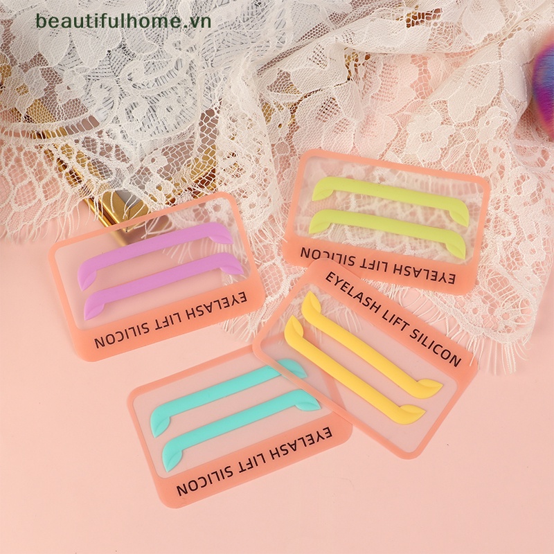 1 Cặp Đệm Silicone Nâng Lông Mi Tiện Dụng