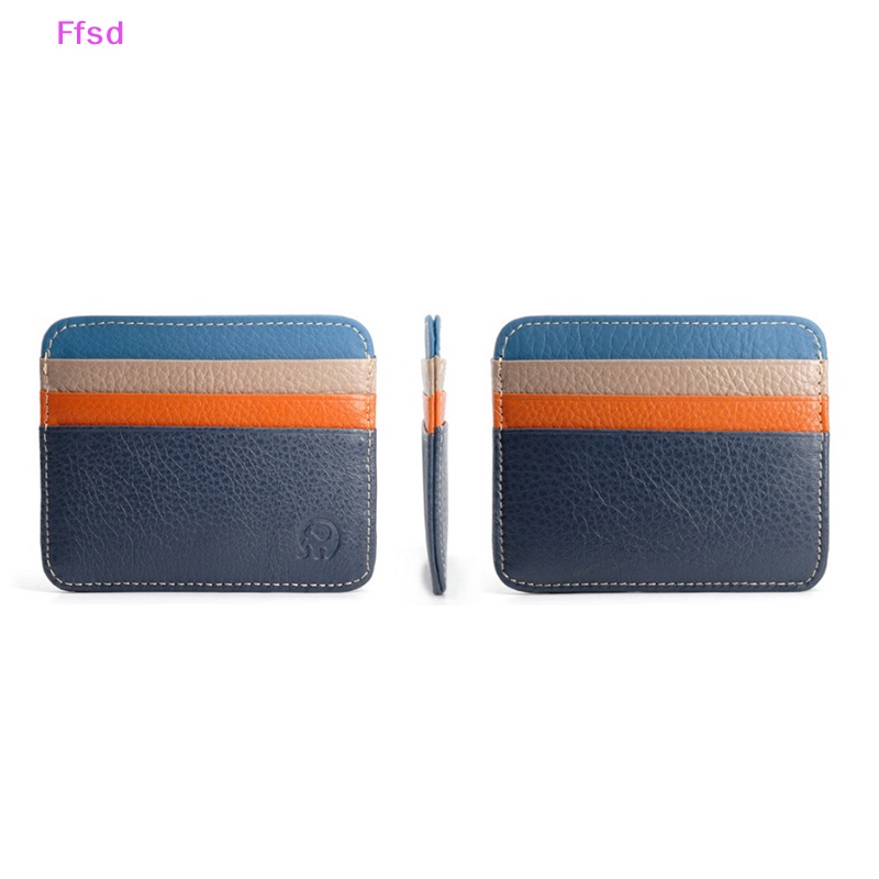 Ví Da Thật 100% Đựng Tiền Xu / Giấy Tờ Hình Đầu Voi Tròn Nhỏ Nhắn