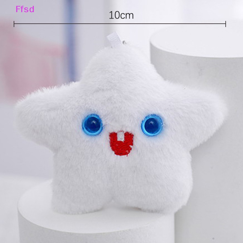 {Ffsd} Đồ Chơi Búp Bê Ngôi Sao Nhồi Bông Màu Trắng Năm Cánh Trang Trí Túi Xách Trẻ Em * Bán Chạy