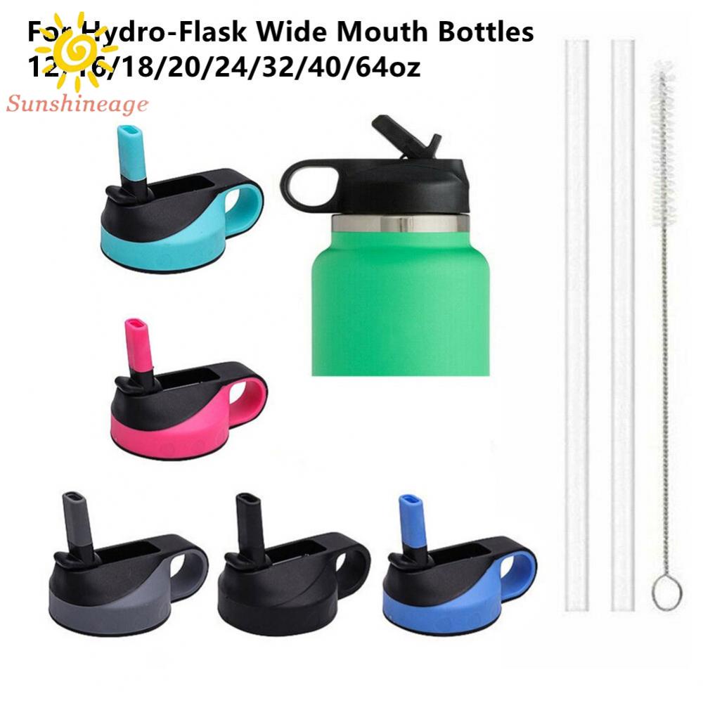 Nắp Đậy Bình Nước Kèm Ống Hút Và Cọ Rửa 12oz-64oz Mới