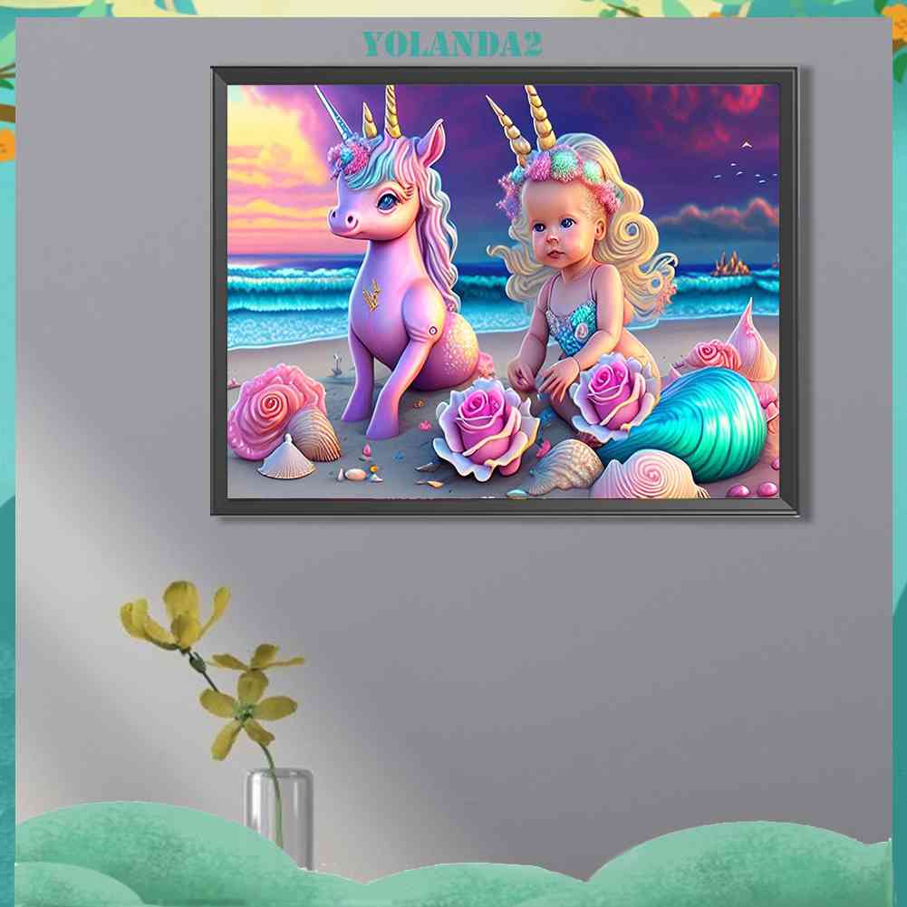 Tranh Đính Đá Kim Cương Toàn Bộ 5D DIY Hình Vẽ Trẻ Em Trang Trí Nhà Cửa