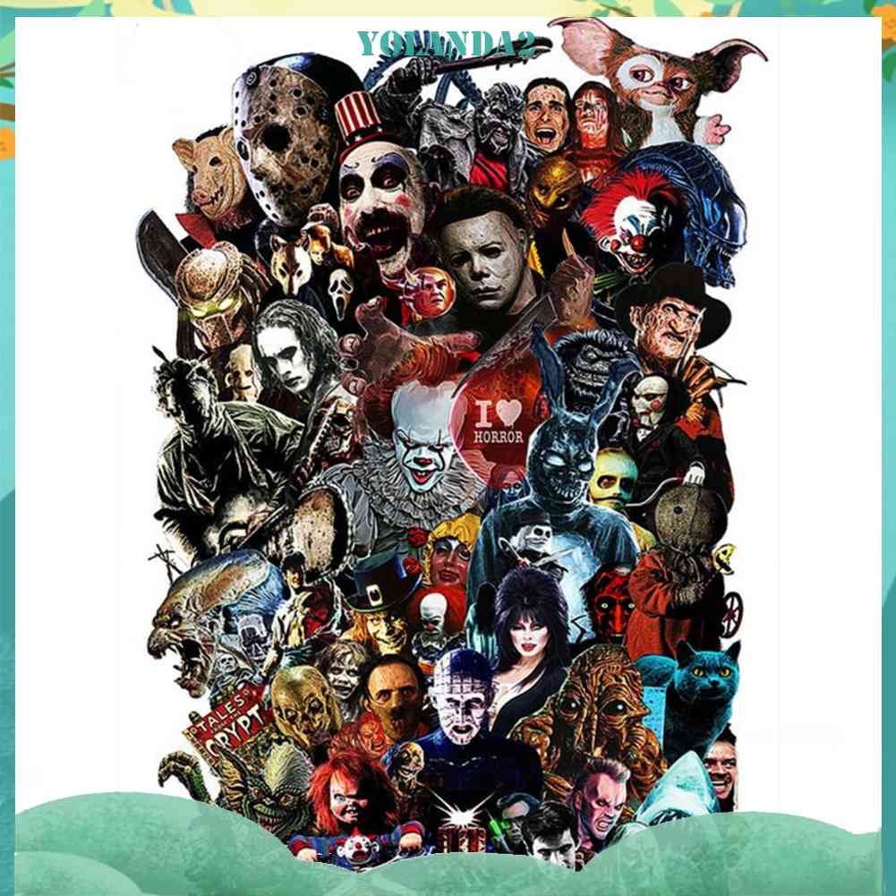 Tranh Đính Đá Kim Cương Toàn Bộ 5D DIY Hình Phim Kinh Dị Trang Trí Nhà Cửa