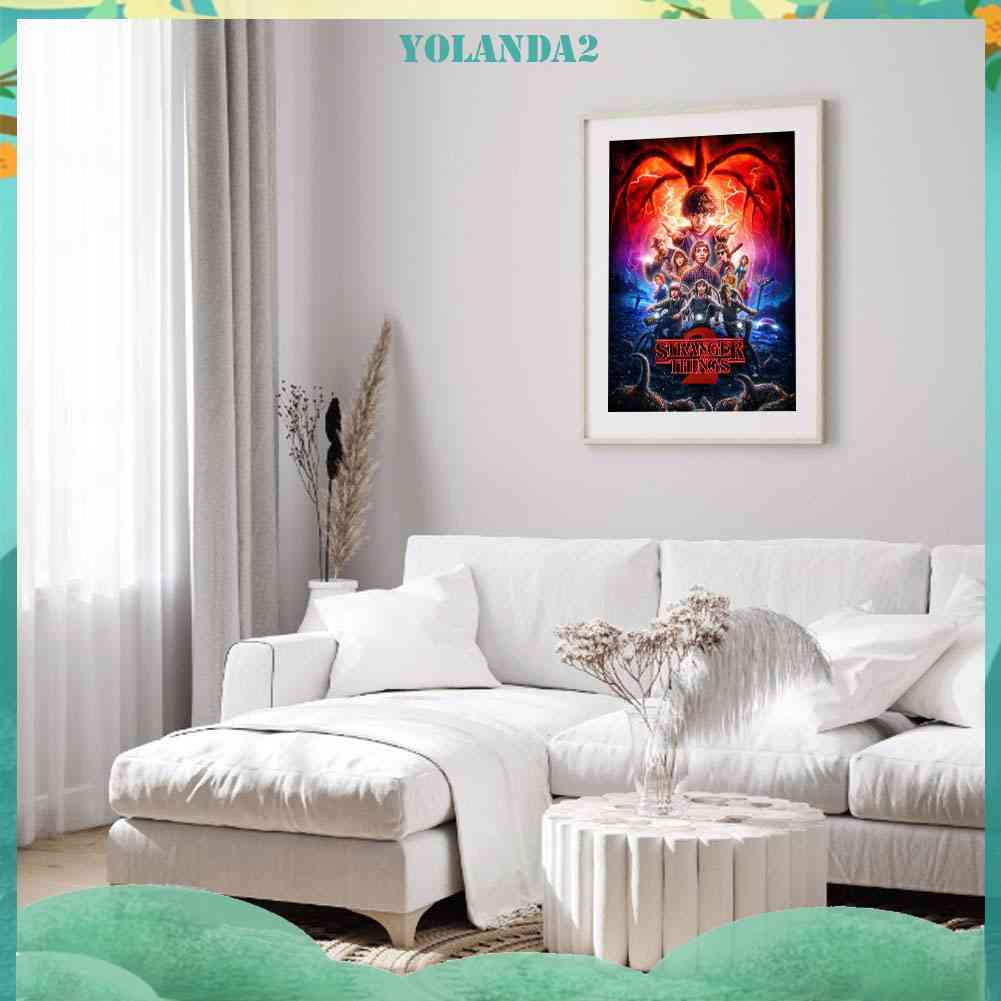 Bộ Tranh Đính Đá Tự Làm Toàn Diện Họa Tiết Stranger Things