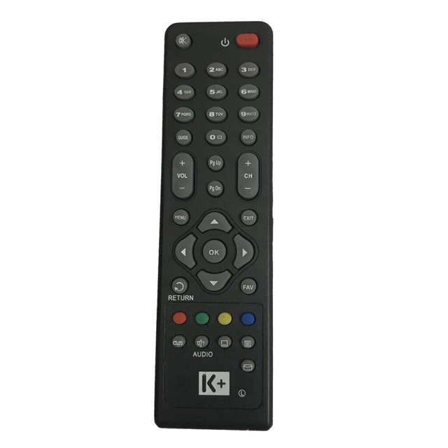 Khiển Remote Đầu Thu K+ SD Đen/Cam