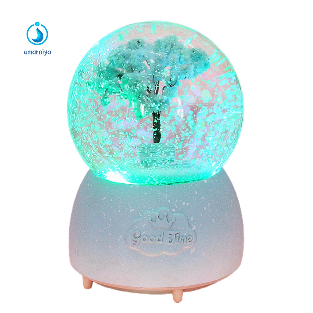 Quả Cầu Tuyết Có Đèn LED Thay Đổi Màu Sắc Tiết Kiệm Năng Lượng