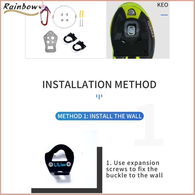 1 Set Móc Treo Giày Dép Gắn Tường Tự Khóa Đứng