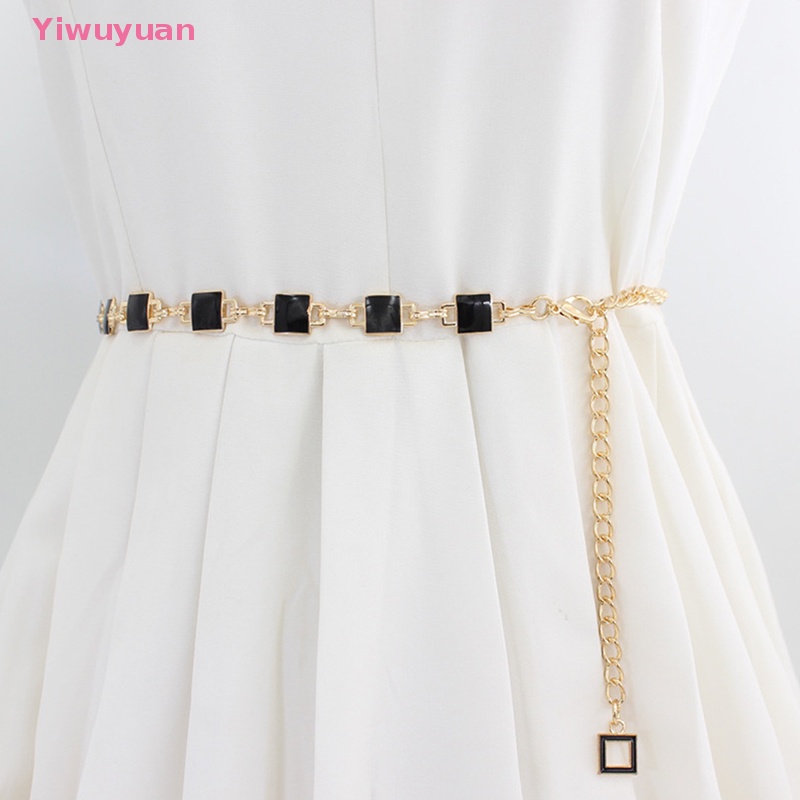 Thắt Lưng Dây Xích Kim Loại Mỏng Điều Chỉnh Được Thời Trang Quyến Rũ Cho Nữ