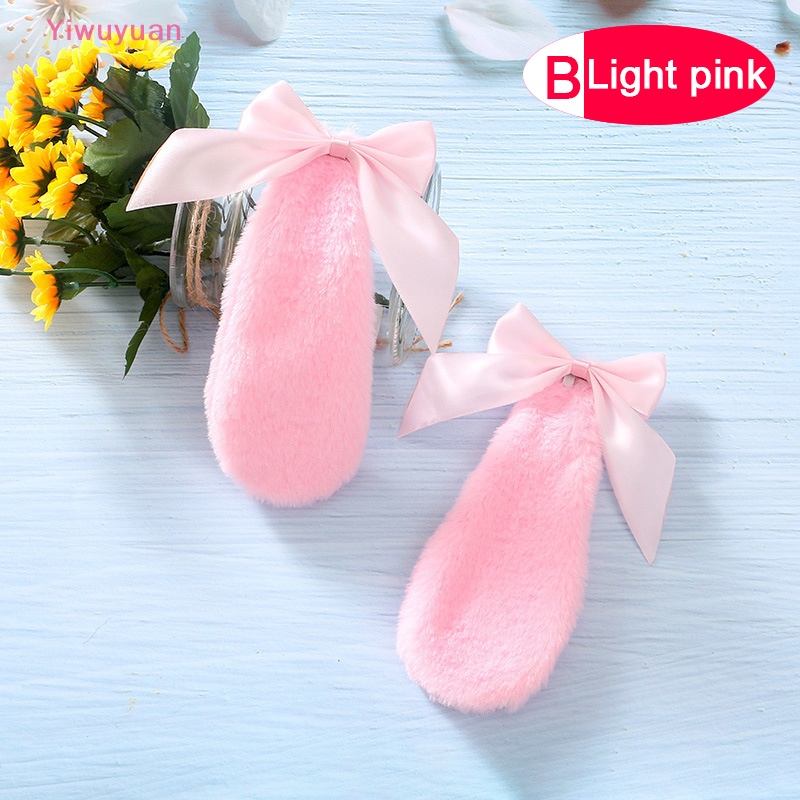 &lt; Yiwuyuan &gt; Kẹp Tóc Nơ Tai Thỏ Bông Dễ Thương Hóa Trang Lolita Mới
