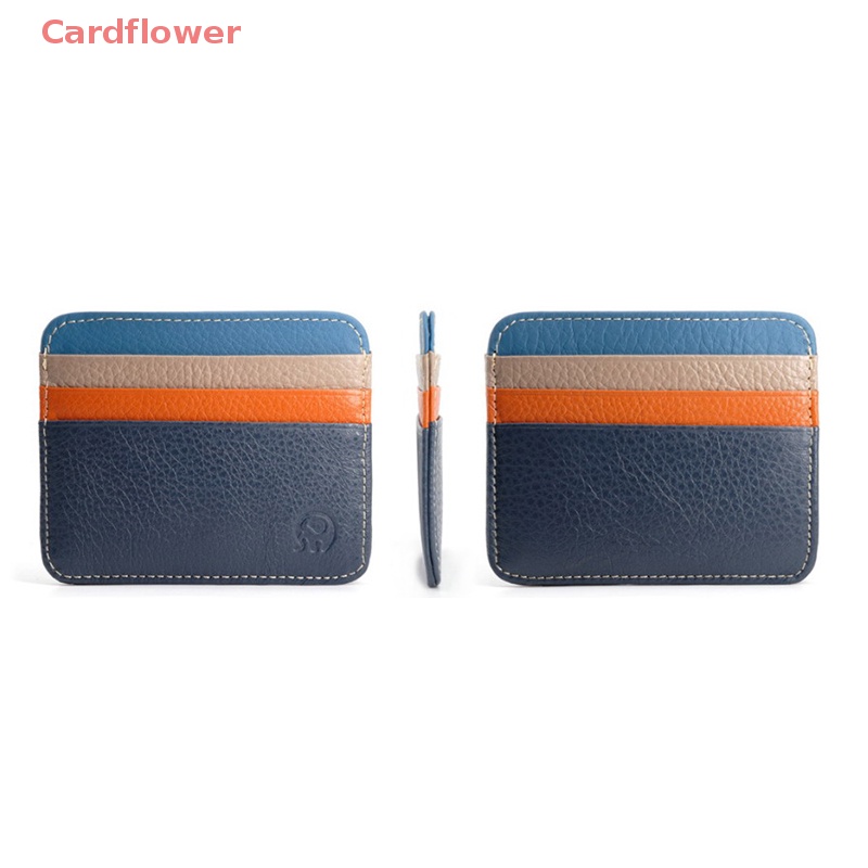 Ví Da Thật 100% Hình Đầu Voi Tròn Nhỏ Đựng Thẻ / Giấy Phép Lái Xe