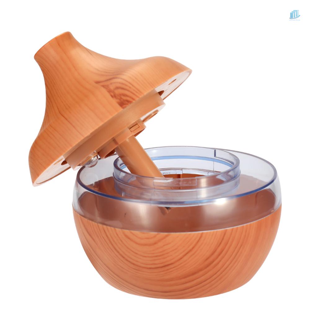 Máy Tạo Độ Ẩm Không Khí Mini Bằng Gỗ Có Đèn LED Và Cổng Sạc USB