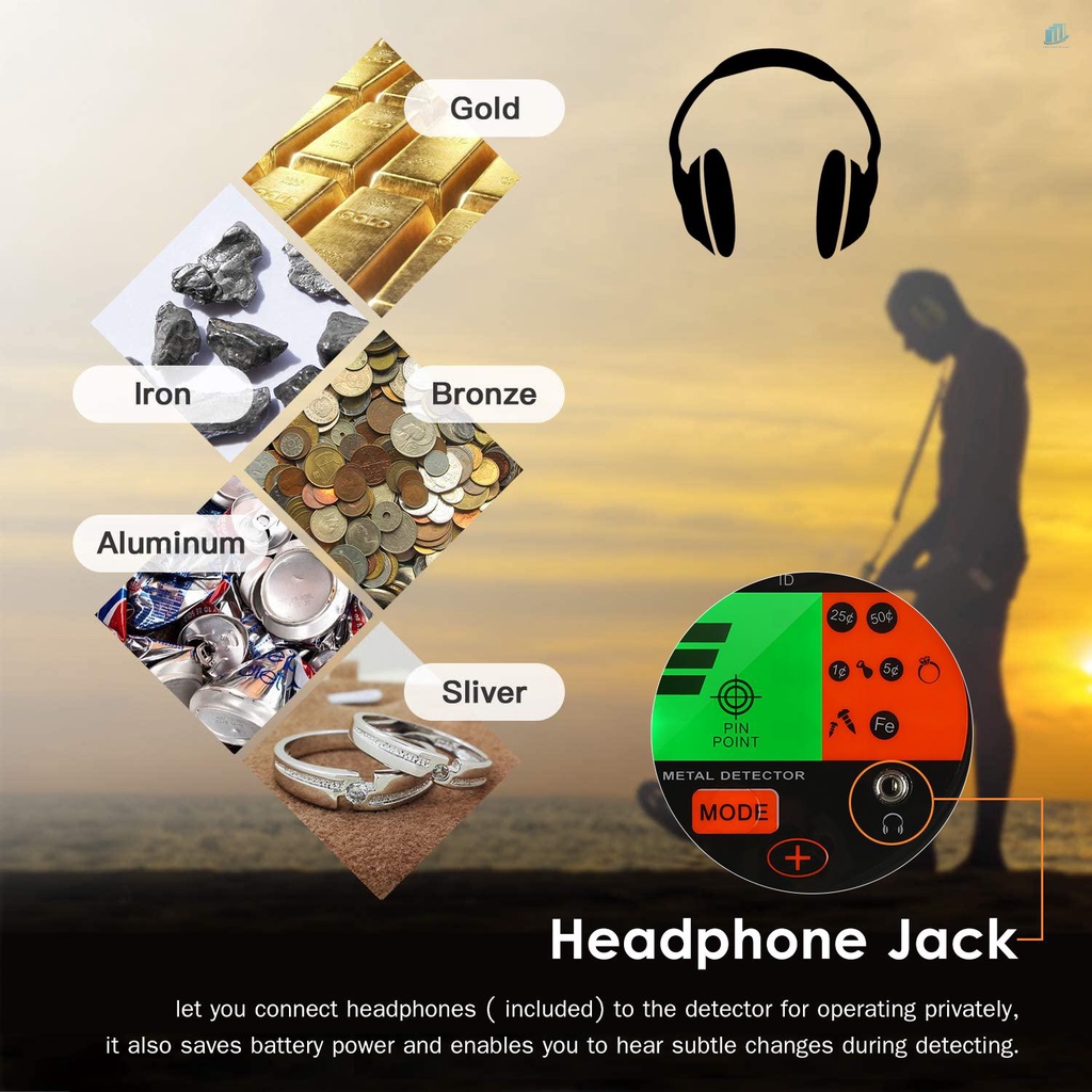Máy Dò Kim Loại Dưới Lòng Đất Ngoài Trời (s2mwvn) Dễ Lắp Đặt Có Thể Điều Chỉnh Độ Nhạy Cho Trang Sức Kim Loại Vàng
