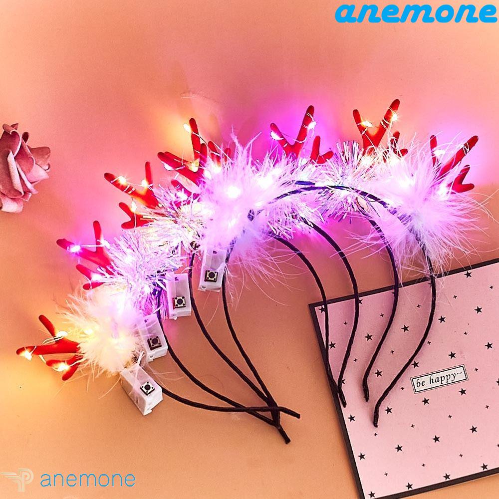 Cài Tóc Lông Nhung Phát Sáng Vui Nhộn Phong Cách Hàn Quốc Cho Nữ