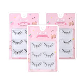 Set 3 Cặp Lông Mi Giả Cong Tự Nhiên