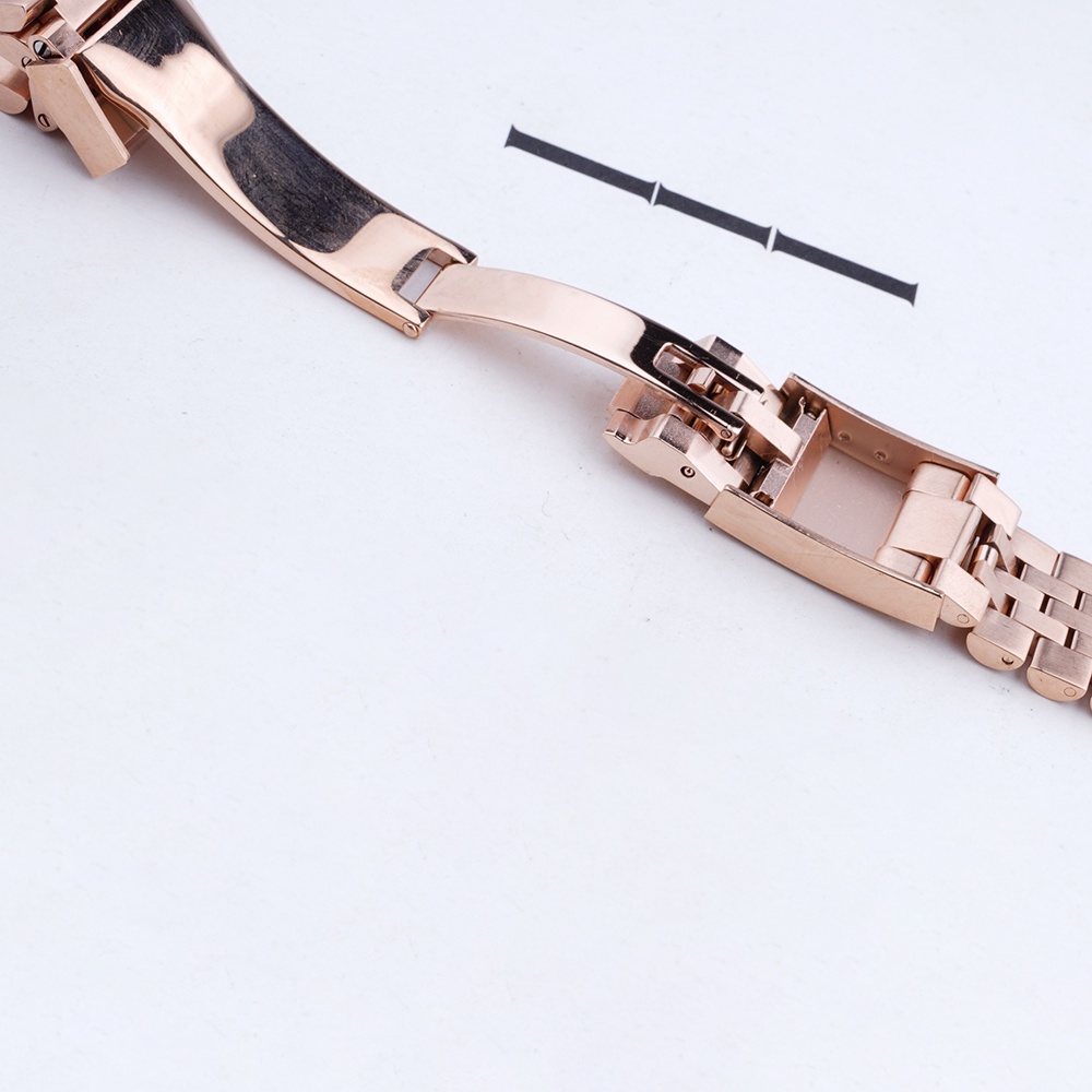 Dây Đeo Đồng Hồ Bằng Thép Không Gỉ Màu Vàng Bạc 20mm Thay Thế Cho Rolex GMT Master II