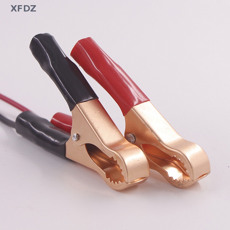 Bộ 2 Kẹp Cá Sấu Thử Điện 30A Màu Đỏ + Đen Chuyên Dụng Cho Xe Hơi