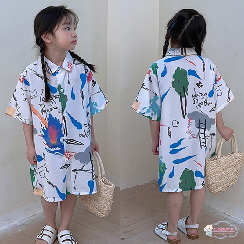 Áo Thun Cotton Thân Thiện Với Da Thoáng Khí Thời Trang Đi Biển Mùa Hè Cho Bé Gái