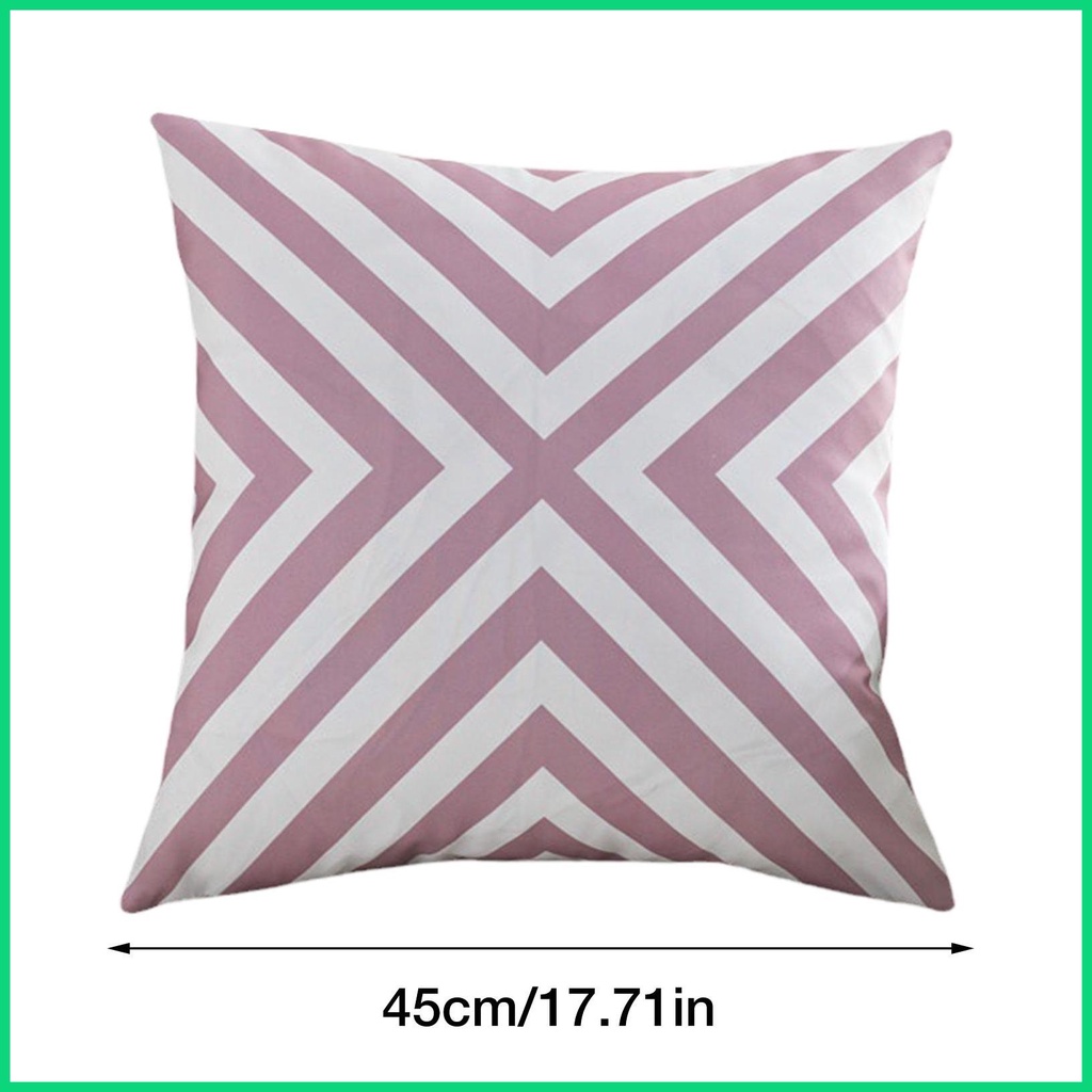 Vỏ Gối Vuông 18x18 in Họa Tiết Hình Học Chống Nước Phong Cách Boho Trang Trí Nhà Cửa