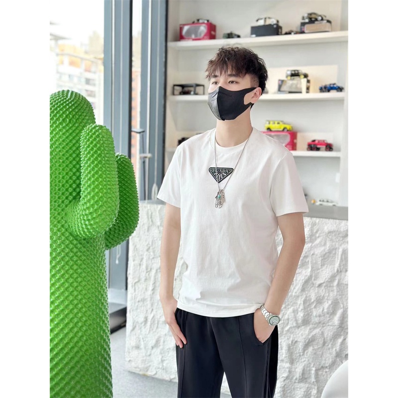 Áo Thun Dệt Kim Trơn Cổ Tròn Ngắn Tay Thời Trang Pr88ad &amp; - New Trend