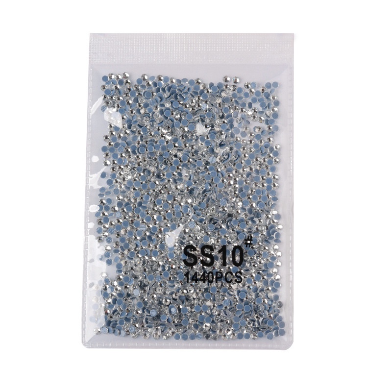 Túi 1440 viên đá chân bằng có lưới, đủ size, phụ kiện nail