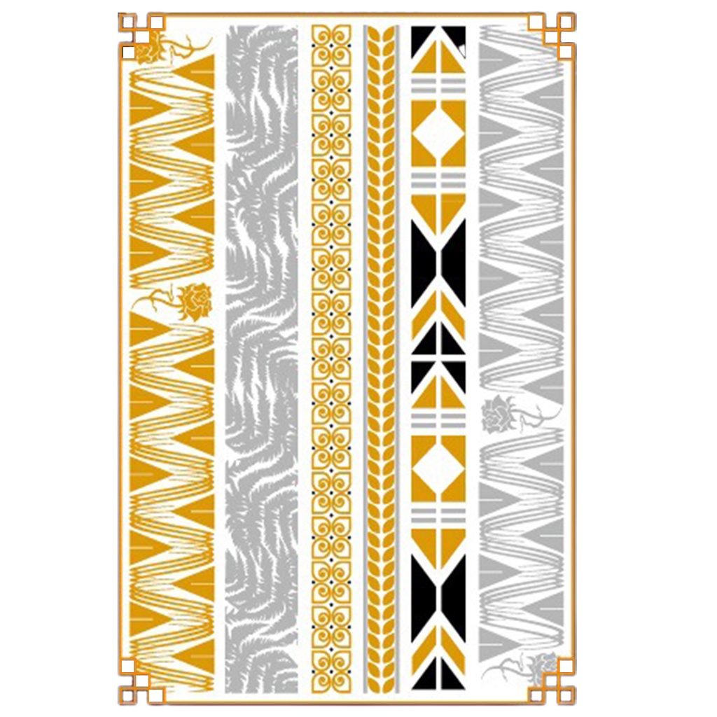 Hình Xăm Dán Kim Loại Ánh Đồng Không Phai Màu An Toàn Có Thể Tháo Rời Cho Cánh Tay / Toàn Thân