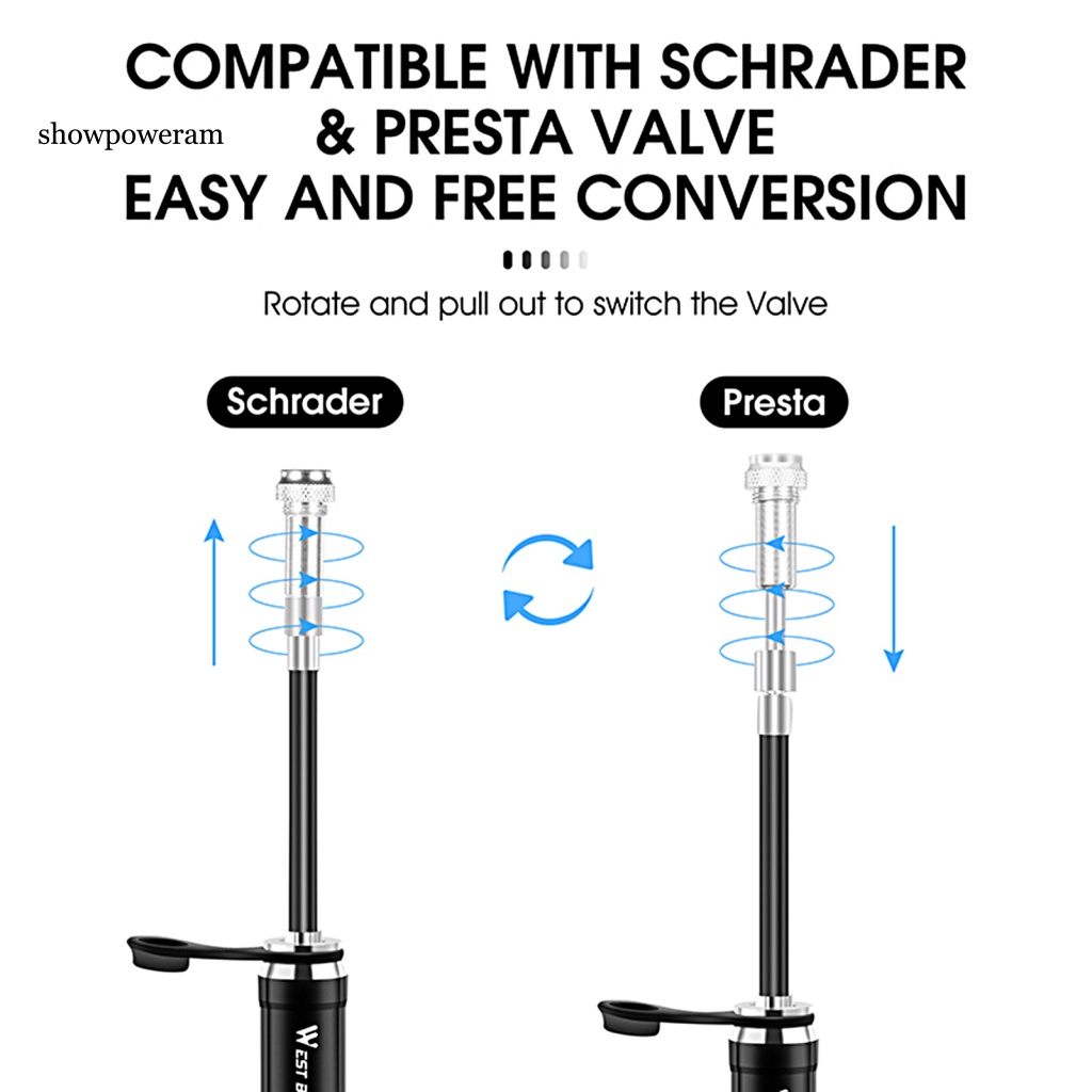 1 Bộ Ống Bơm Hơi Xe Đạp Leo Núi Bằng Hợp Kim Nhôm Chống Bụi