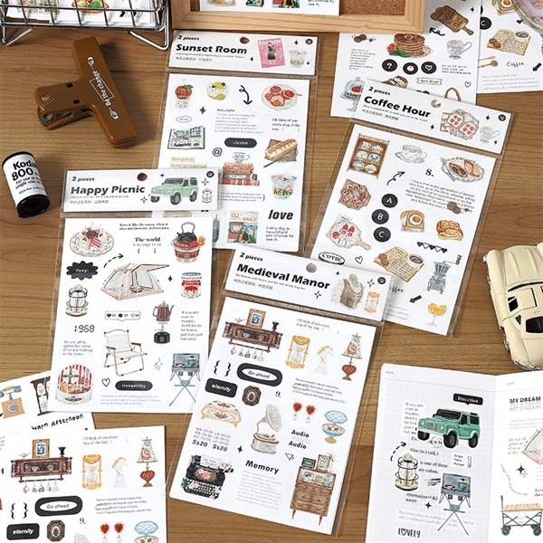 Set hình dán sticker Medieval Songs 2 tấm