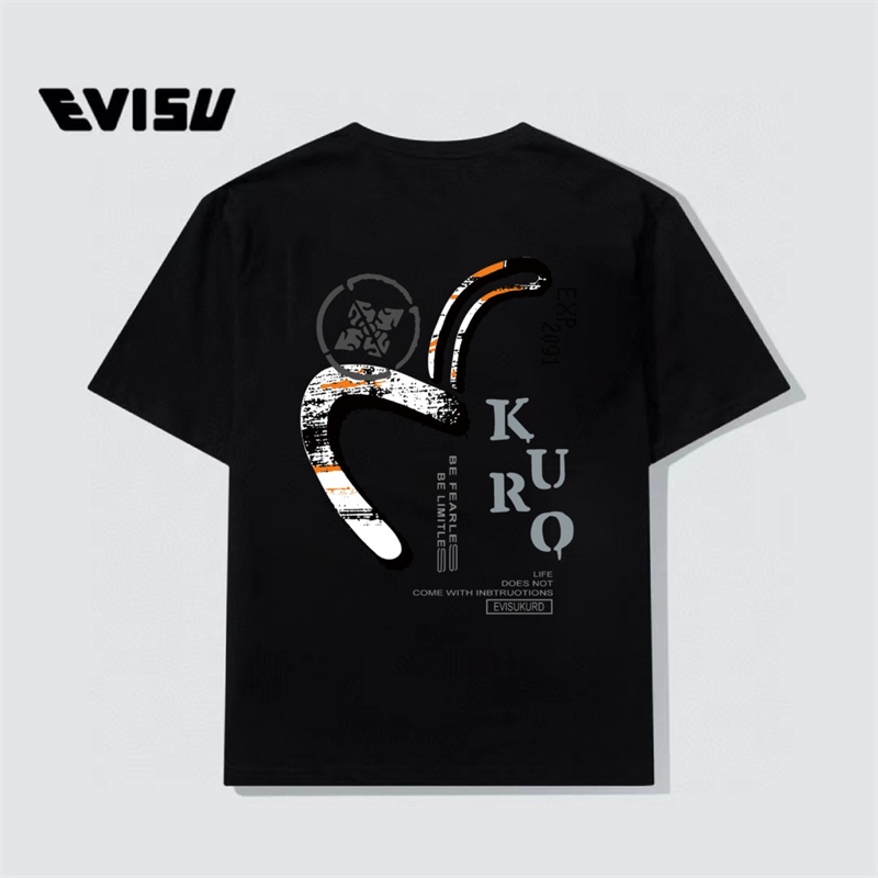 Áo Thun Nam Tay Ngắn Cổ Tròn In Logo Đầu Phật E-V88ISU &amp; - Thời Trang