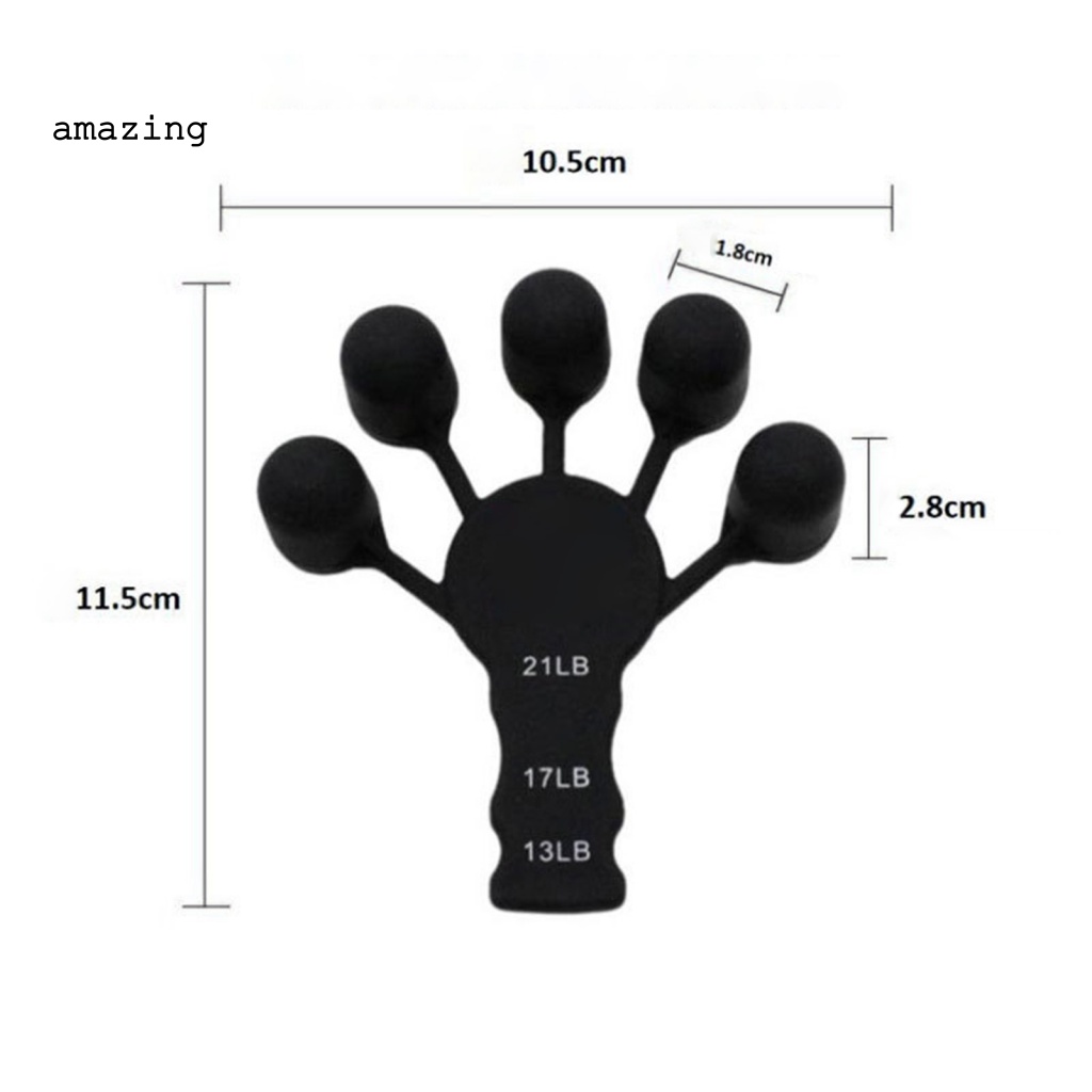 1 Bộ Dụng Cụ Luyện Tập Mở Rộng Ngón Tay Bằng Silicone Linh Hoạt