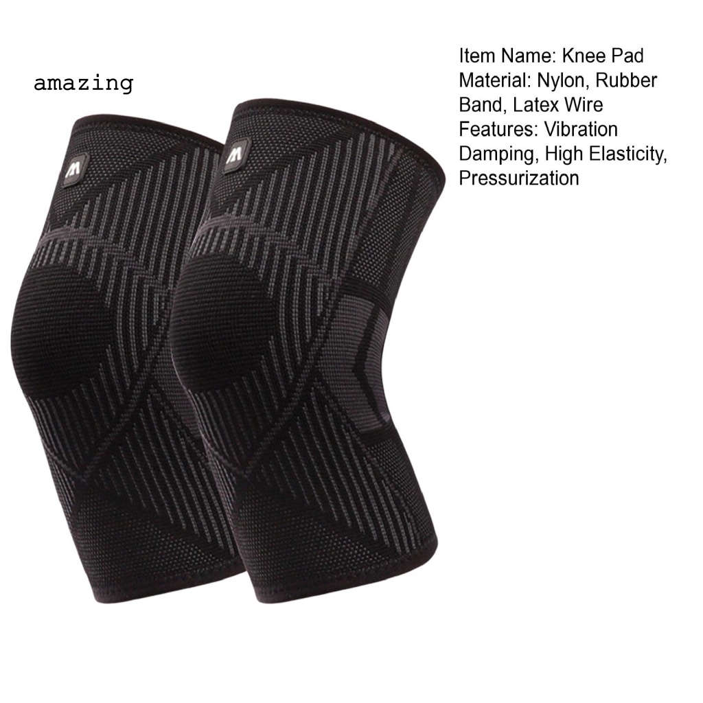 1 Cặp Đệm Bảo Vệ Đầu Gối Bằng Silicon Tiện Dụng Khi Tập Thể Thao / Yoga