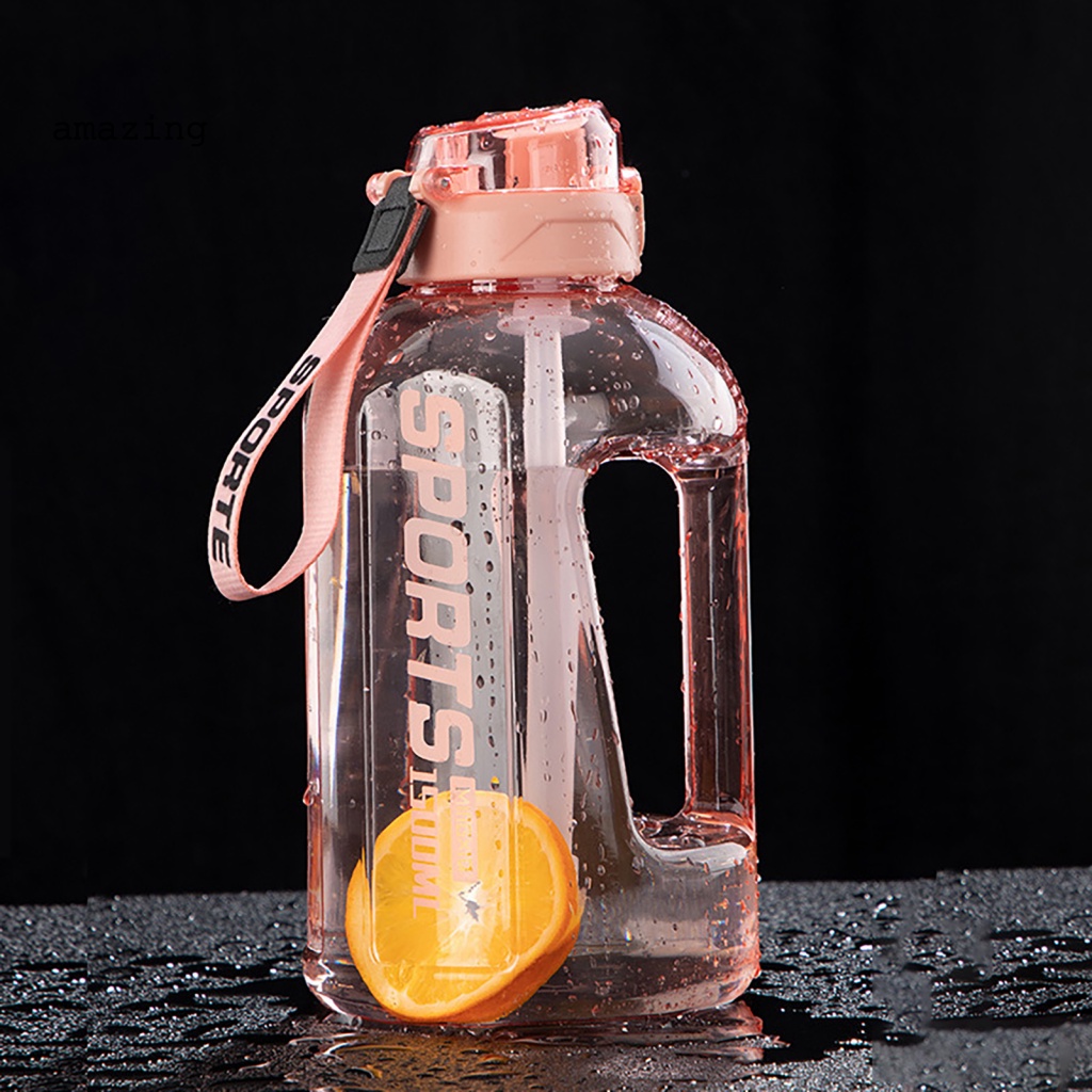 Bình Đựng Nước Chống Biến Dạng Có Nắp Chống Tràn Kèm Dây Đeo Cho Văn Phòng