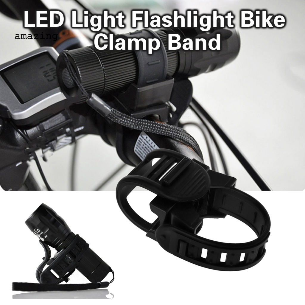 Giá Đỡ Đèn Pin LED Xe Đạp Có Dây Đeo Tiện Dụng