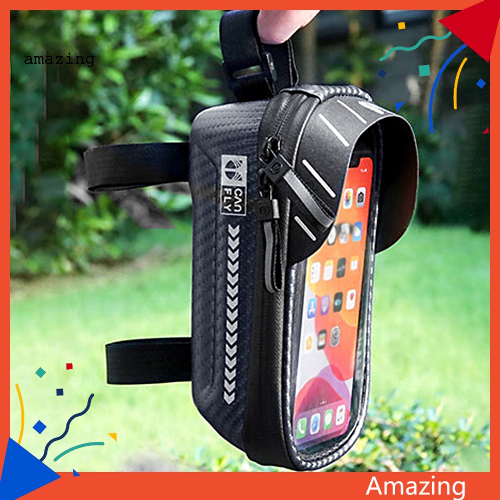 Túi Đựng Điện Thoại Phản Quang Chống Rung Gắn Tay Lái Xe Đạp Leo Núi