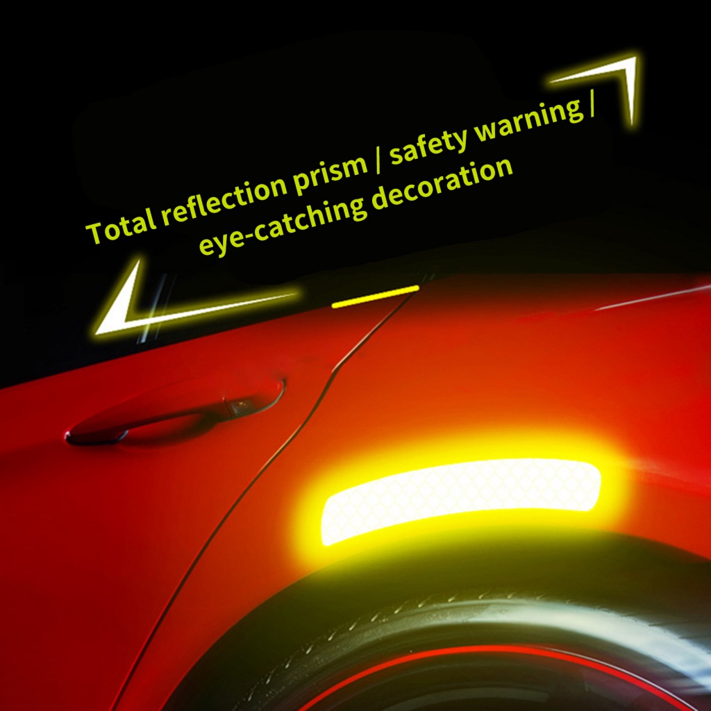 Bộ 10 Miếng Dán Phản Quang Cảnh Báo An Toàn Chống Trầy Xước Không Dễ Phai Màu Cho Xe Đạp Điện