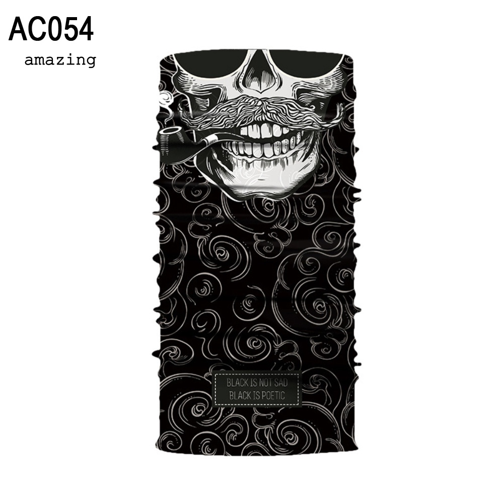 Khăn Choàng Cổ Che Phủ Mặt Và Cổ Chống Nắng Thiết Kế Hình Đầu Lâu Phong Cách Thể Thao