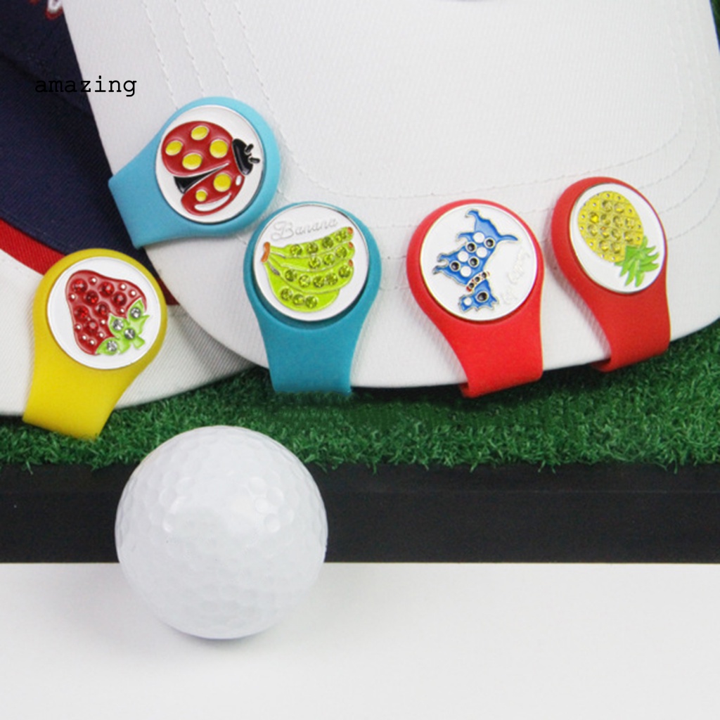Kẹp Đánh Dấu Bóng Golf Từ Tính Mềm Mại Họa Tiết Trái Cây
