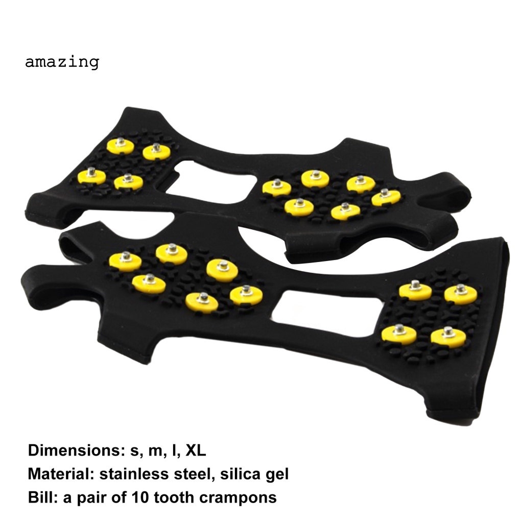 1 Cặp Đinh Gắn Đế Giày Leo Núi Tuyết An Toàn Chống Ăn Mòn