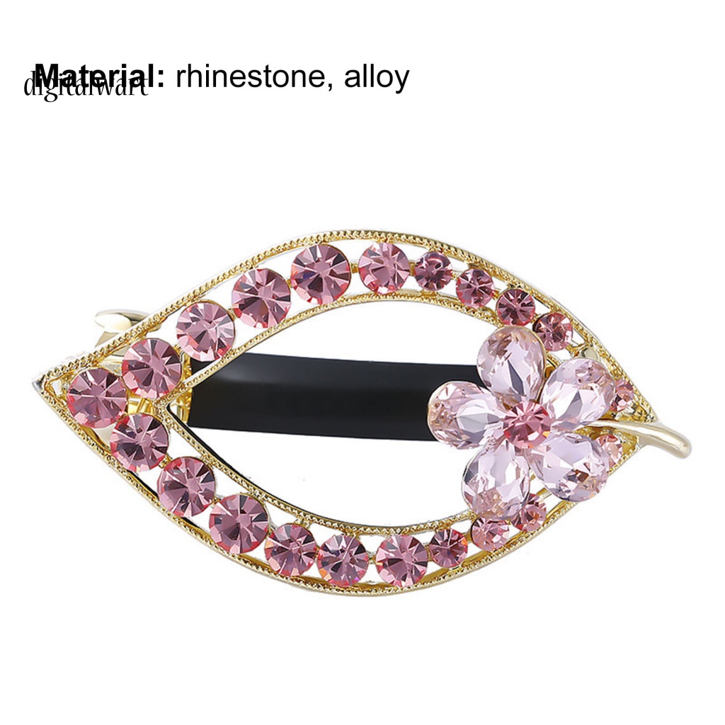 Kỹ Thuật Số| Kẹp Tóc Hợp Kim Hình Trái Tim / Bướm / Lá Đính Đá Xinh Xắn