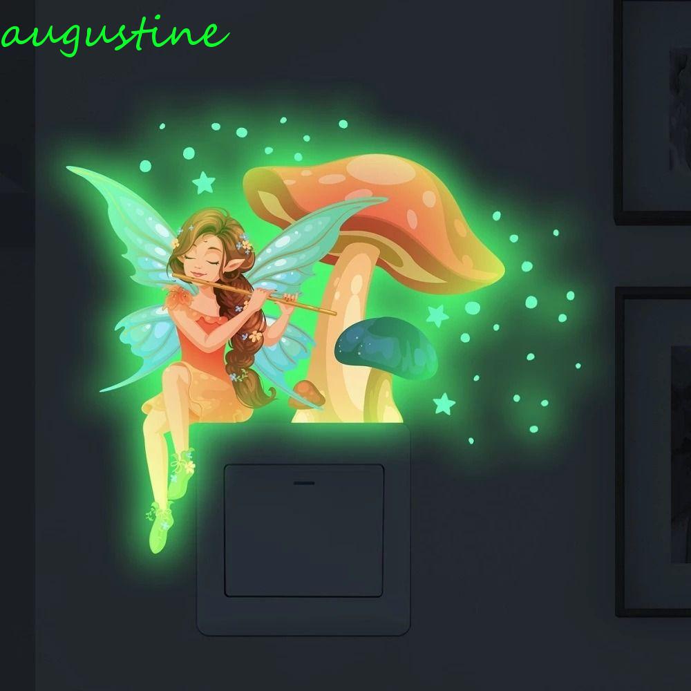 Miếng Dán Công Tắc Tự Dính Họa Tiết Hoạt Hình 3D Phát Sáng Trang Trí Phòng Trẻ Em
