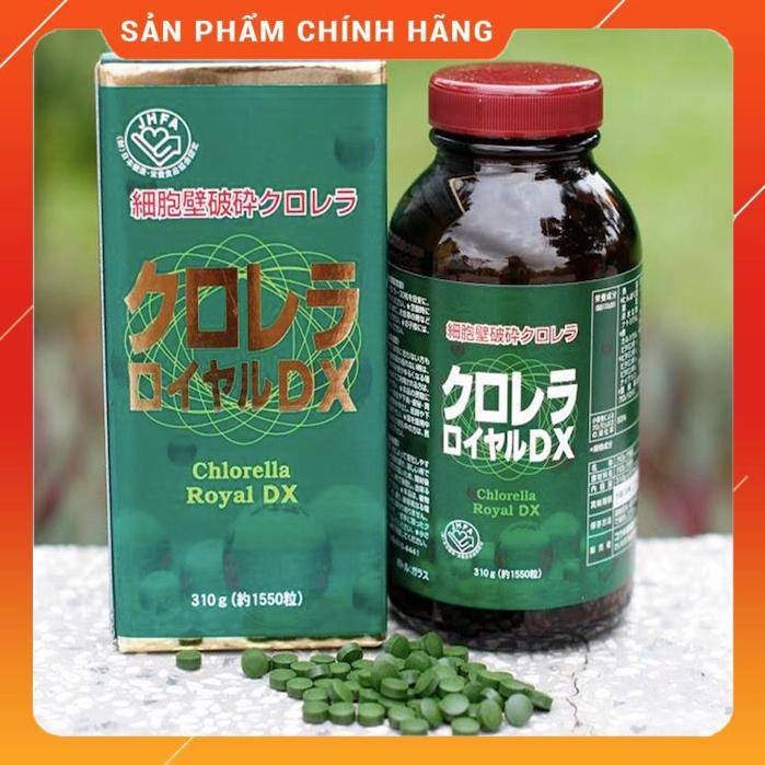 Tảo Lục Hoàng Gia Chlorella Royal Nội Địa Nhật, Hộp 1550 Viên