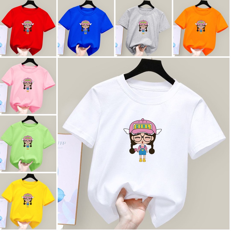 Áo Thun Cotton Thoáng Khí In Họa Tiết Hoạt Hình Unisex Cho Bé Trai 10 Tuổi