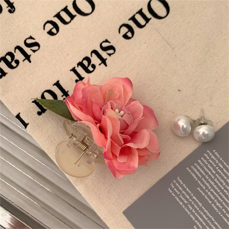 Kẹp Tóc Hoa / Cá Mập Cỡ Lớn Phong Cách Vintage Cho Nữ