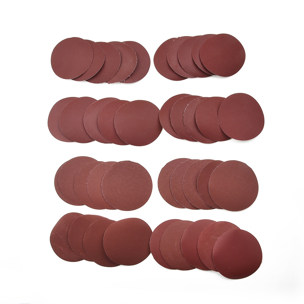 Set 40 Tấm Giấy Nhám Tròn 3 Inch 75mm-80mm 320 / 400 / 600 / 800 / 1000 / 1200 / 1500 Grit