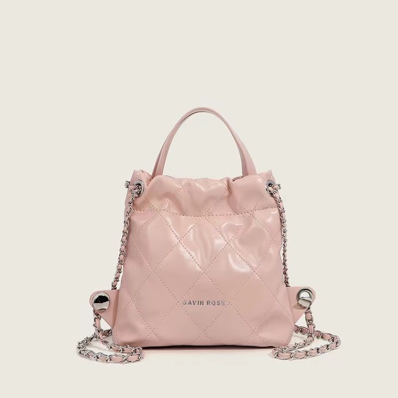 Ba Lô Đeo Vai Đính Đá Phối Dây Xích Kiểu Đường Phố Hàn Quốc Thời Trang 2023 Cho Nữ