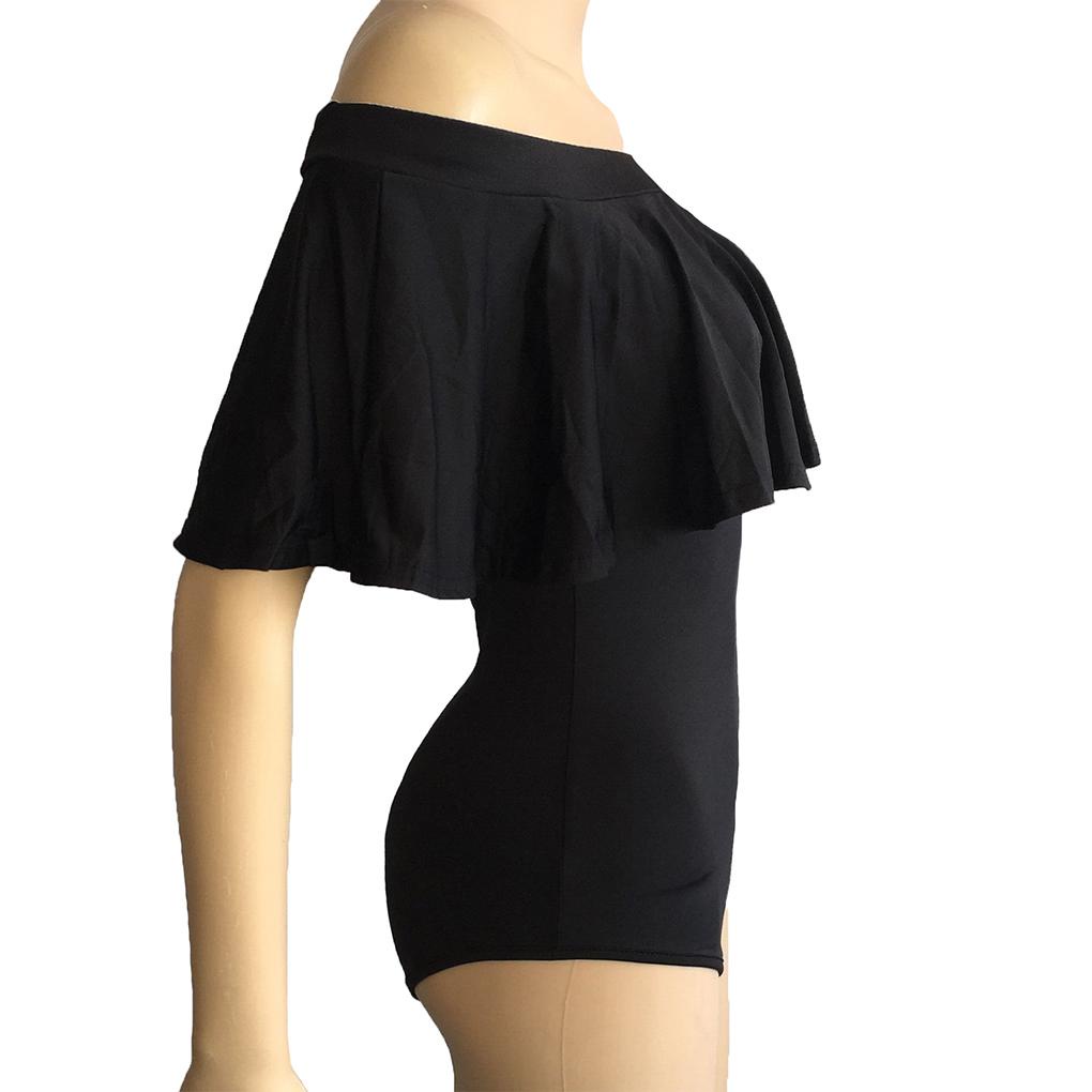 Bộ Đồ Bơi Liền Thân Sát Nách Cổ Thuyền Bằng Polyester Thời Trang Mùa Hè Quyến Rũ Cho Nữ