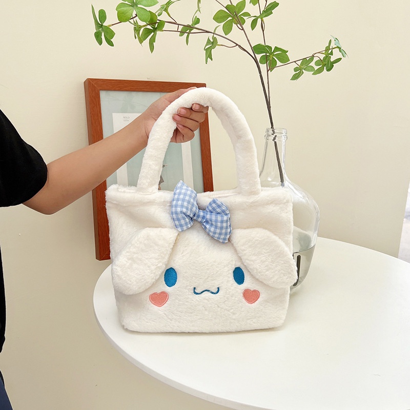SANRIO Balo Đeo Vai Hình Kuromi Kitty Cinnamoroll Nhồi Bông Dễ Thương Cho Bé Gái