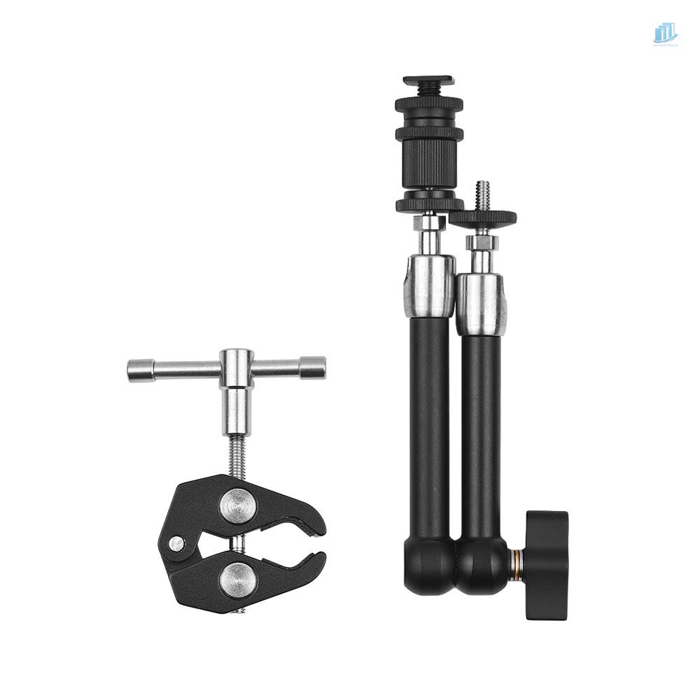 Cánh Tay Ma Sát Andoer 7 "Bằng Thép Không Gỉ Cách Điện Với Thanh Kẹp Có Thể Điều Chỉnh Cho Camera DSLR Rig / Monitor / Đèn LED / Flash / Micro