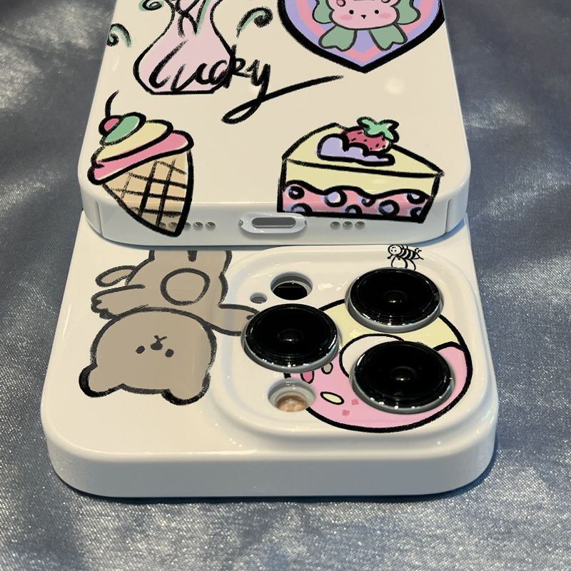 Ốp Điện Thoại Cứng Họa Tiết Chú Gấu Nhỏ Dễ Thương Cho Iphone Xr / 7 11 14813iPhone12 Xsmax JMFF