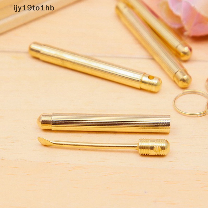 Gấp loại vàng ráy tai sạch hơn ráy tai sáp loại bỏ công cụ Tai muỗng kèm theo mới